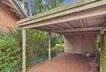 Carport mit rückwärtigem Abstellbereich