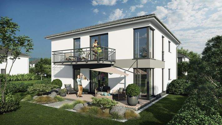 Zweifamilienhaus 176 Gartenansicht