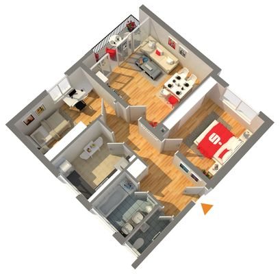 Grundriss Wohnung