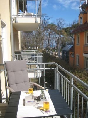 Balkon mit Ostseeblick