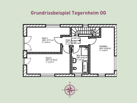 Grundrissbeispiel OG