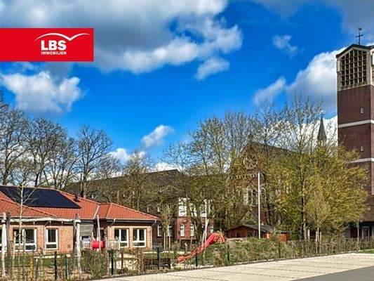 Kindergarten, Gymnasium und Kirche