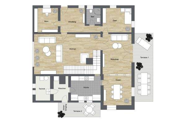 021 - Grundrissplan Erdgeschoss