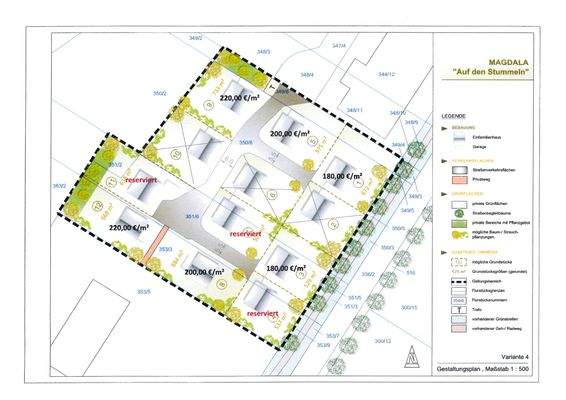 Übersicht Parzellierung