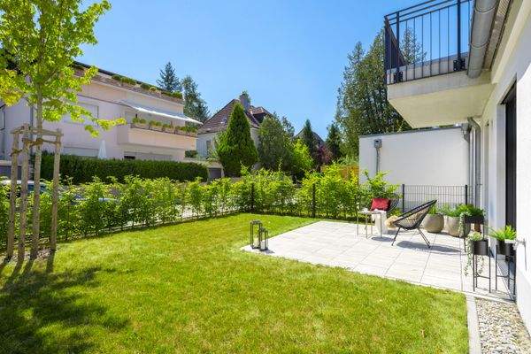 ...mit eigenem Garten