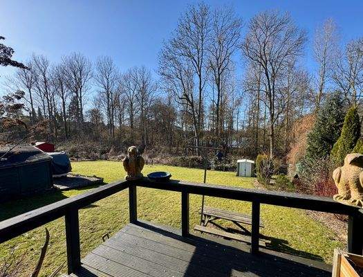 Ausblick auf das Grundstück