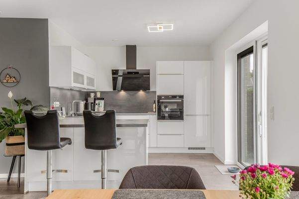 Blick in die offene Küche