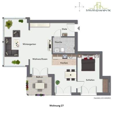 Grundriss Wohnung 27