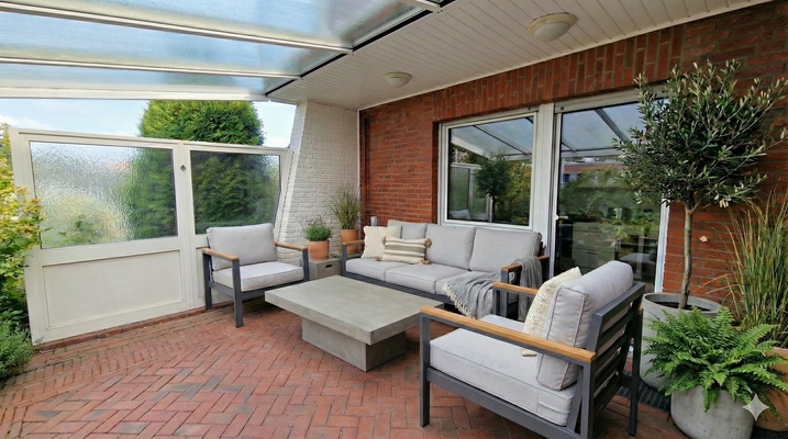 Visualisierung Südterrasse mit Pergola