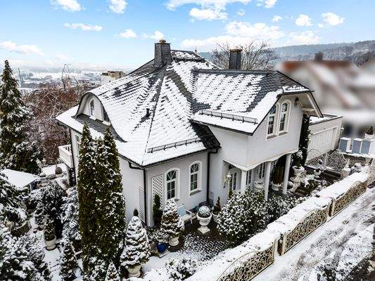 Drohnenblick im Winter