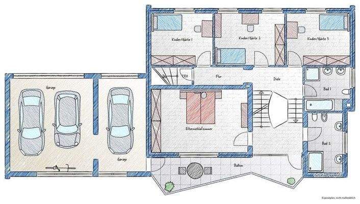 Grundriss Obergeschoss