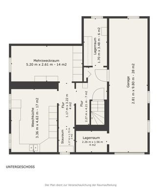 Grundriss - Untergeschoss