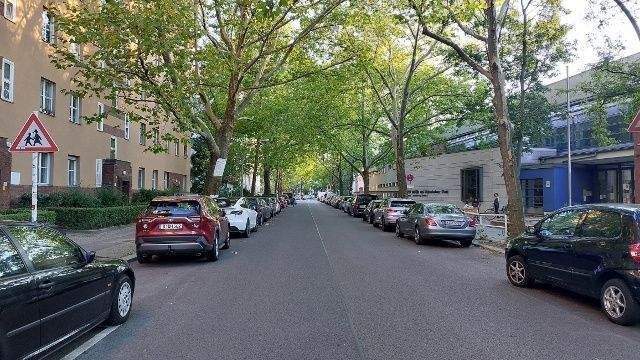 Die alleeartige, ruhige Wohnstraße 