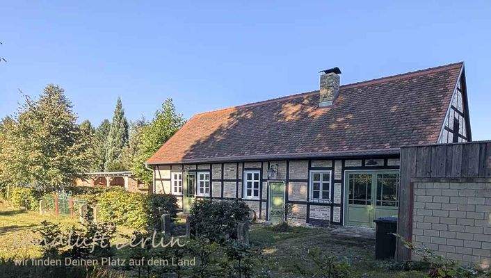 Das Gartenhaus, links im Hintergrund der Doppelcarport.jpg