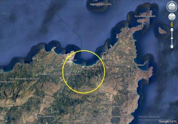 Kreta, Roussa Ekklisia: Großes Baugrundstück mit Meerblick zum Verkauf