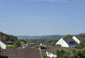 Aussicht vom Balkon über die Dächer