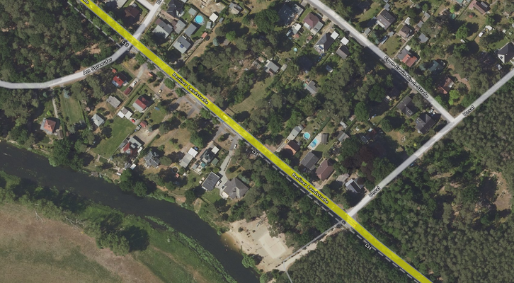 Blick zur Badestelle