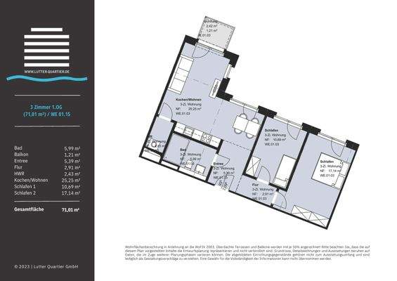 Wohnung 15 Lutter-Quartier