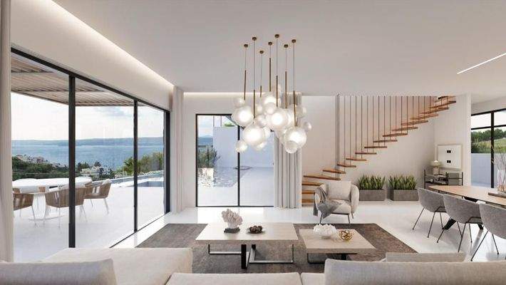 Kreta, Plaka: Neubau-Projekt! Moderne Luxusvilla mit Meerblick zu verkaufen