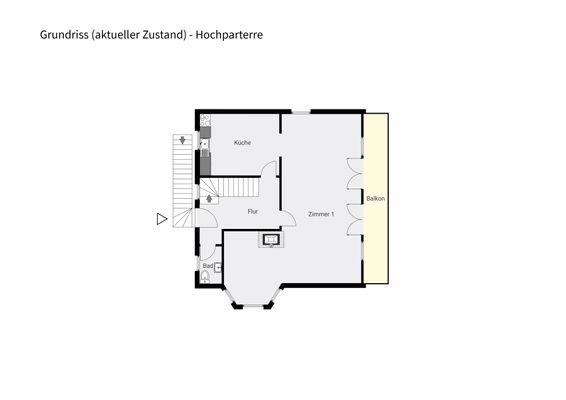 Grundriss - Hochparterre portal