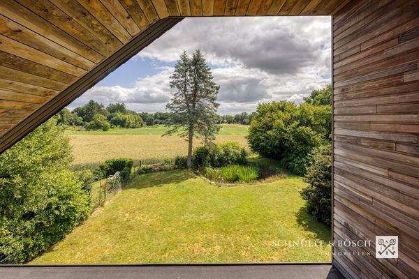 Von der Loggia ist der Vörder See zu sehen