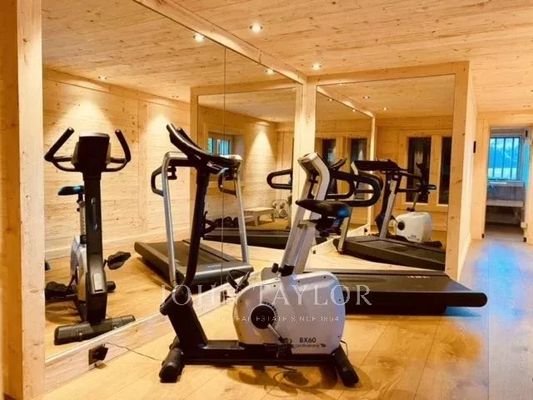 Exercise room Wooden floor