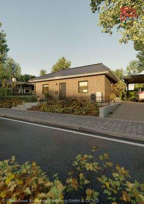 Ansicht Straße Verblendfassade