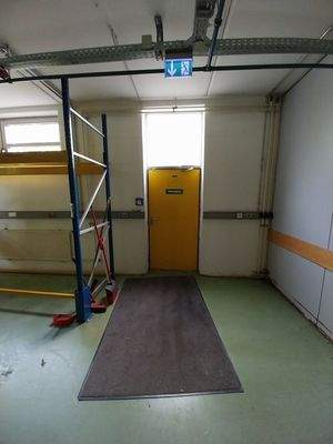 Notausgang über Aussentreppe