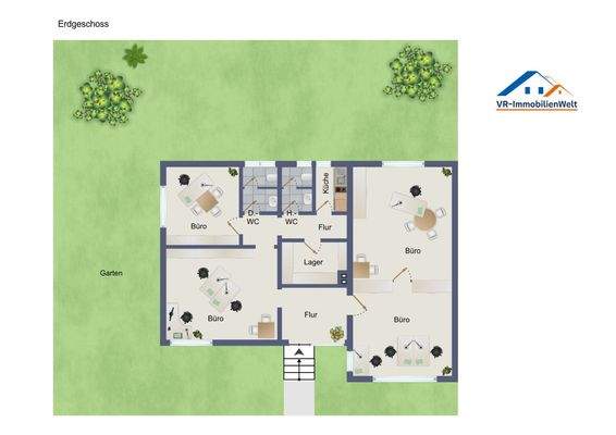 Grundriss Büro