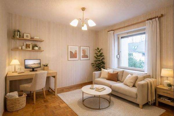 1. Obergeschoss: Zimmer - virtuelle Darstellung