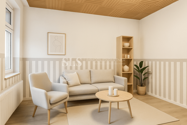 Wohnzimmer KI Visualisierung