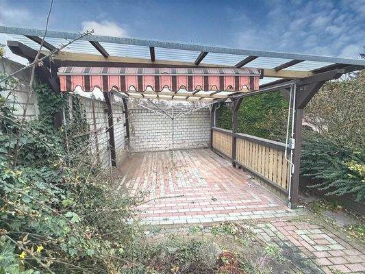 überdachte Sitzfläche