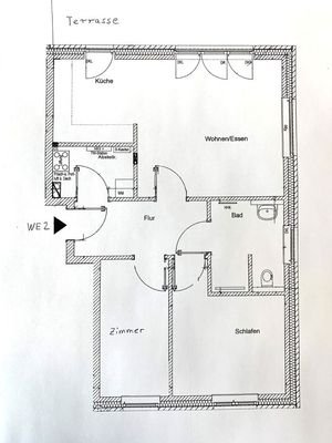 WG 2 Grundriss 3 Zimmer EG