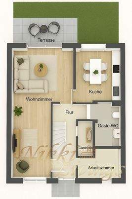 Grundriss Beispiel Erdgeschoss