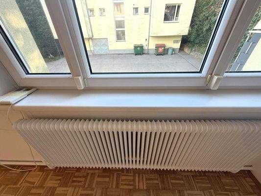 Wohnzimmerdetail / Insektengitter, Rolläden, Alarm