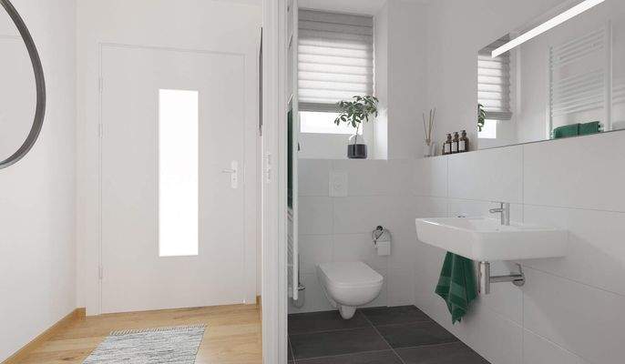 Gäste-WC im Erdgeschoss