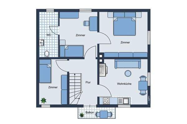 Grundriss Obergeschoss