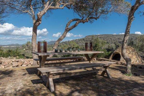 Aussichtspunkt mit Holzbank