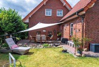 Terrassen-/Gartenansicht Haus 2