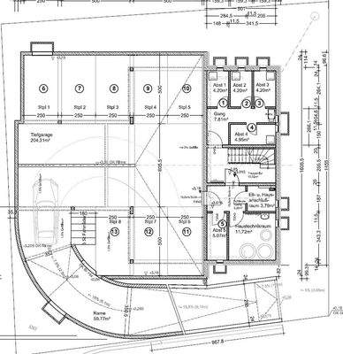 Grundriss TG u. Keller