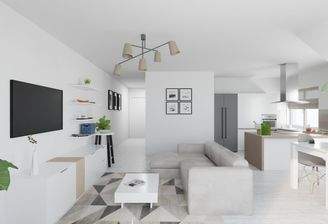 Visualisierung 1. DG Wohnen