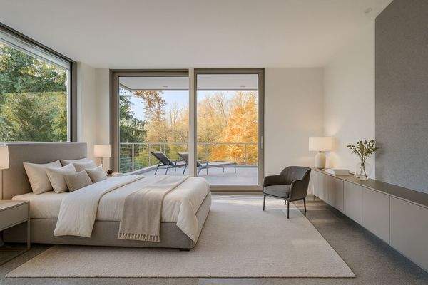 Visualisierung - Schlafzimmer 1 im Dachgeschoss