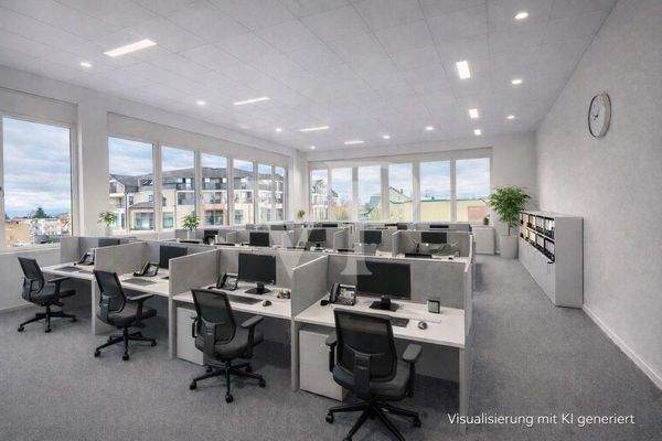 Musterfoto Großraumbüro für Backoffice und Call Center