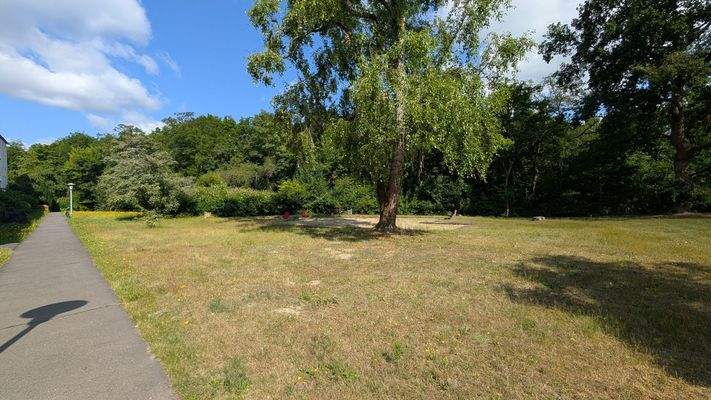 Garten mit Sandkasten