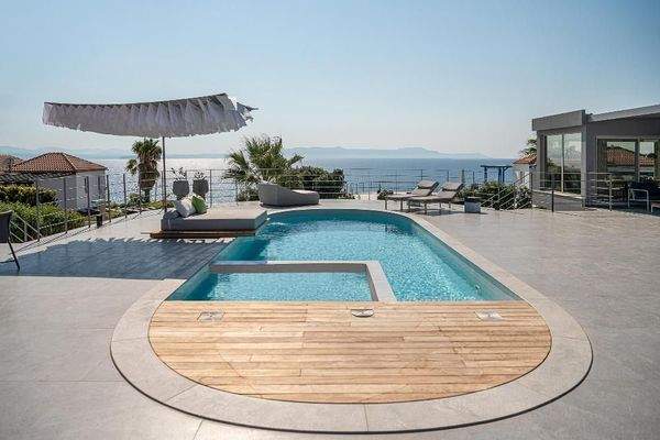 Kreta, Tersana: Wunderschöne Villa mit atemberaubendem Meer- und Sonnenuntergangsblick zu verkaufen