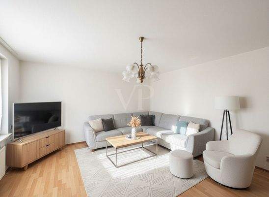 EG: Wohnzimmer KI-Staging