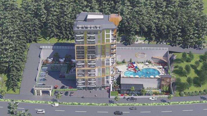 Flats within Complex in Tranquil Location in Alanya