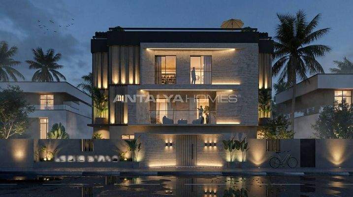 Apartments for Sale in a Project 400 M from the Sea in Lara Antalya