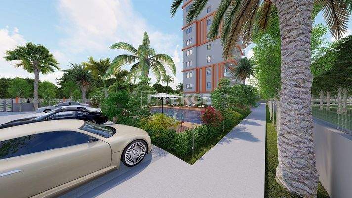 Stylish Apartments in a Complex with Facilities in Erdemli, Mersin