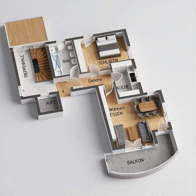 GR1 3D 2 Zi Feucht neu